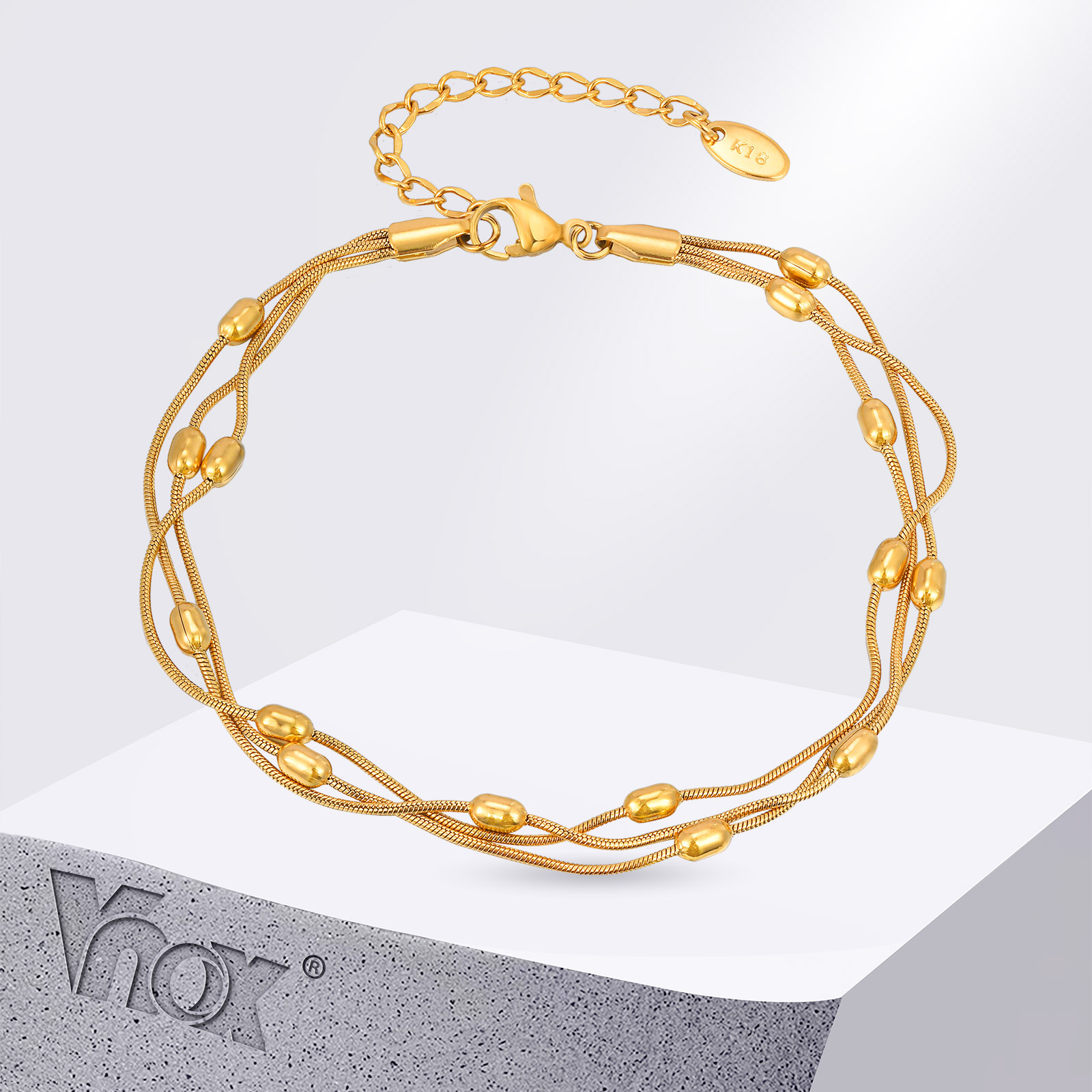 Jc Jewelry & Watches Photos - Vnox летние трехслойные браслеты из нержавеющей