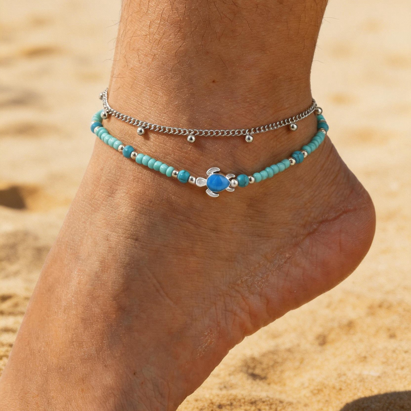 Jc Jewelry & Watches Photos - Набор браслетов на ногу из нержавеющей