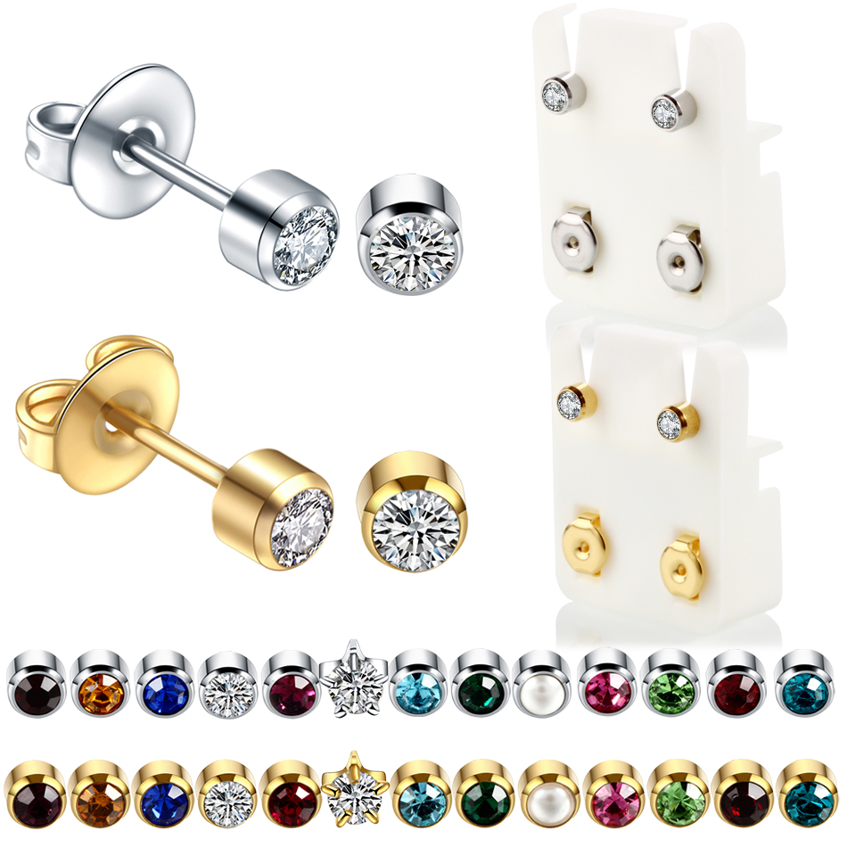 Pearl Stud Earrings - 2 шт., мини-ушники-гвоздики с жемчужной звездой