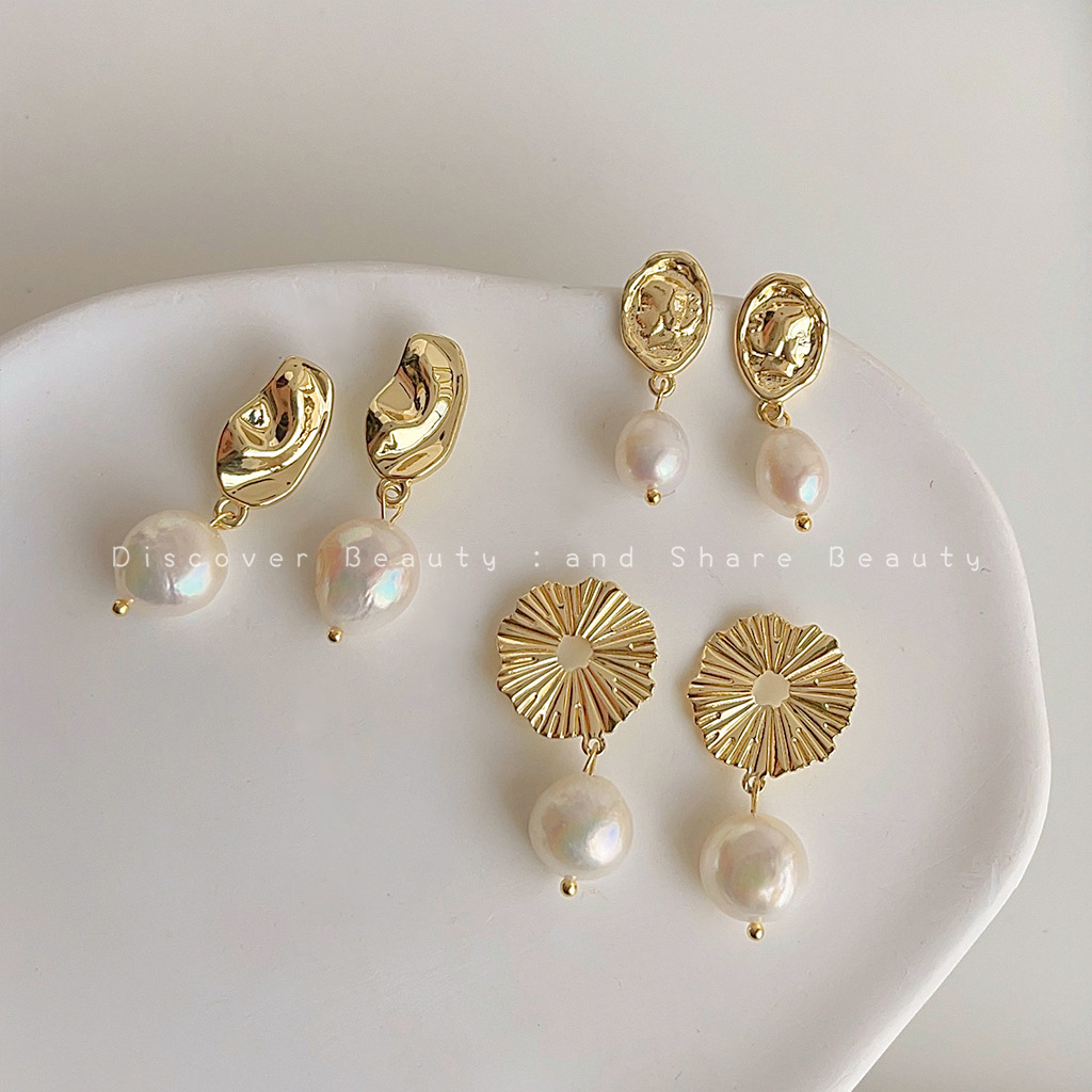 Pearl Stud Earrings - Аксессуары для самостоятельного изготовления: французские ретро-барочные