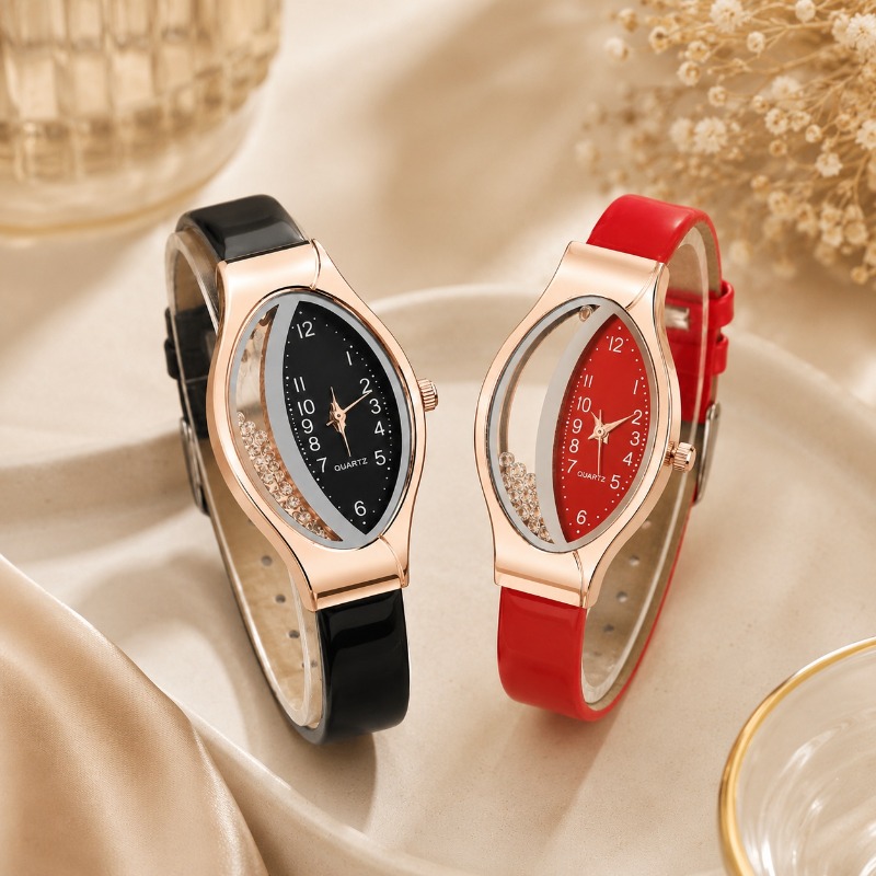 Unique Jewelry Watches - Уникальные овальные женские часы, роскошные кварцевые