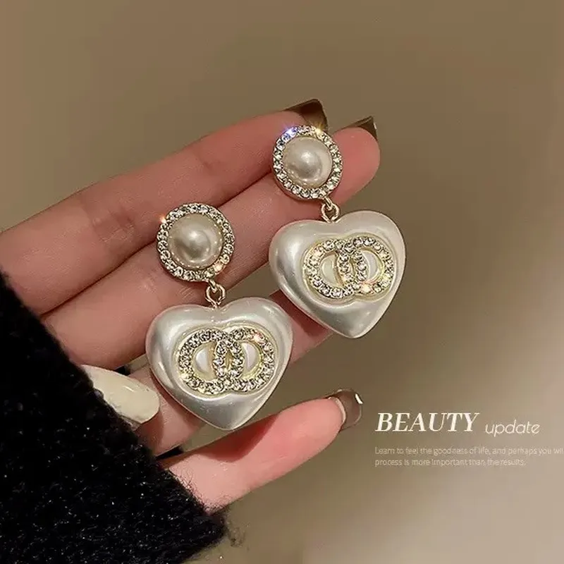 Pearl Stud Earrings - Серьги-гвоздики 2026 Silver Needle с французскими