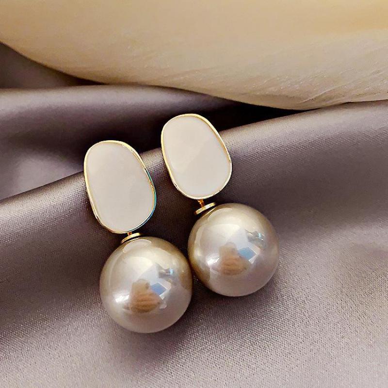 Большие брендовые высококачест – обзор и цена Pearl Stud Earrings