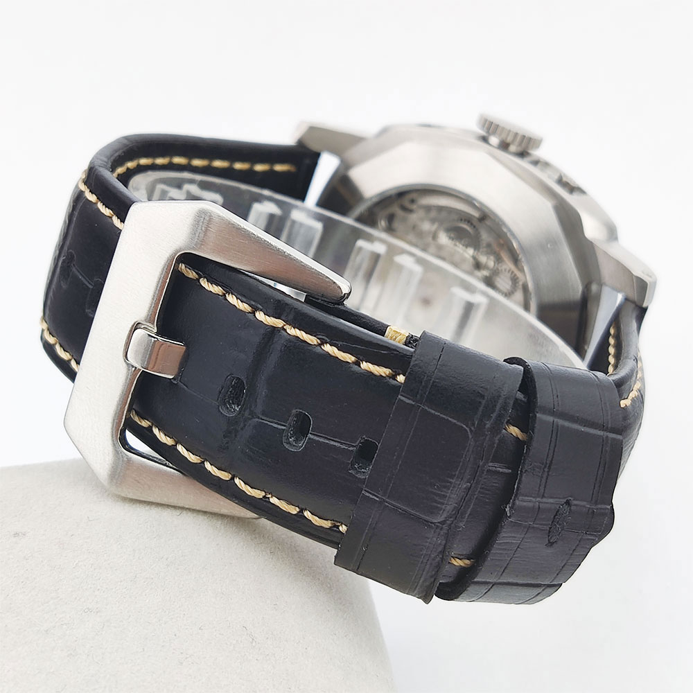 Мужские часы 44 мм с механизмо – обзор и цена Leather Bracelet