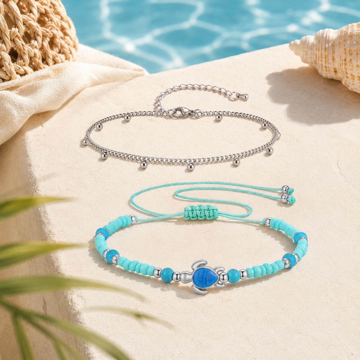 Набор браслетов на ногу из нер – обзор и цена Jc Jewelry & Watches Photos