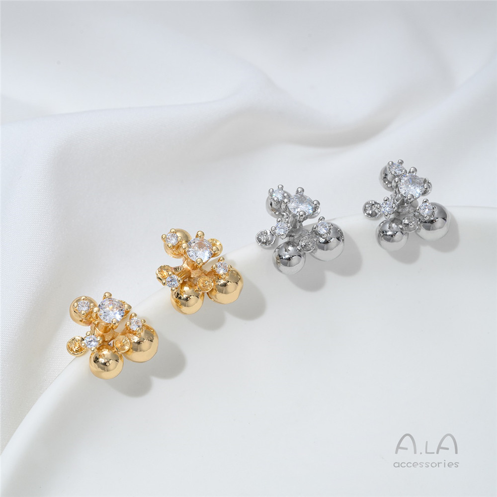 Позолоченные 14-каратным золот – обзор и цена Pearl Stud Earrings