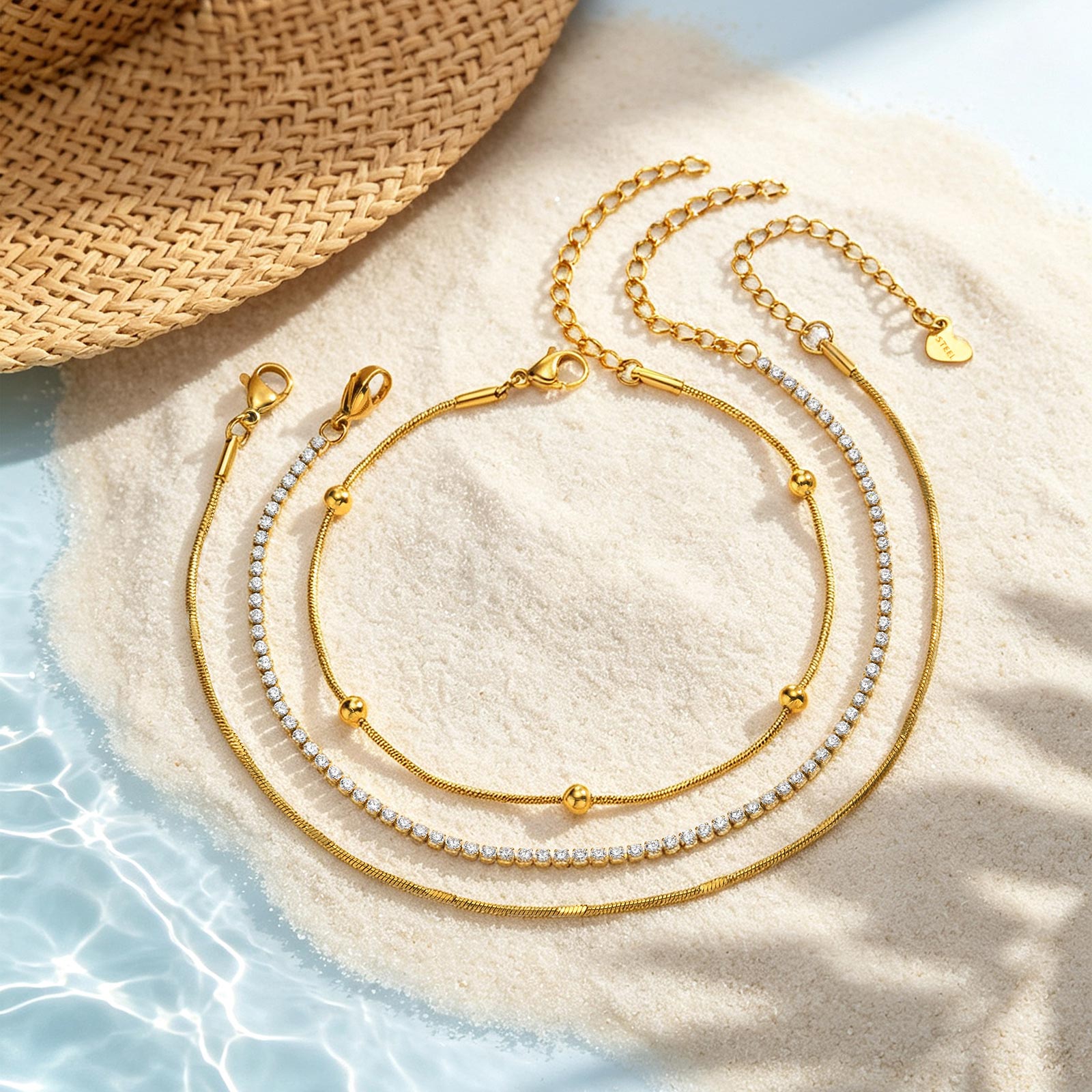 Набор из 3-х браслетов на ногу – обзор и цена Jc Jewelry & Watches Photos