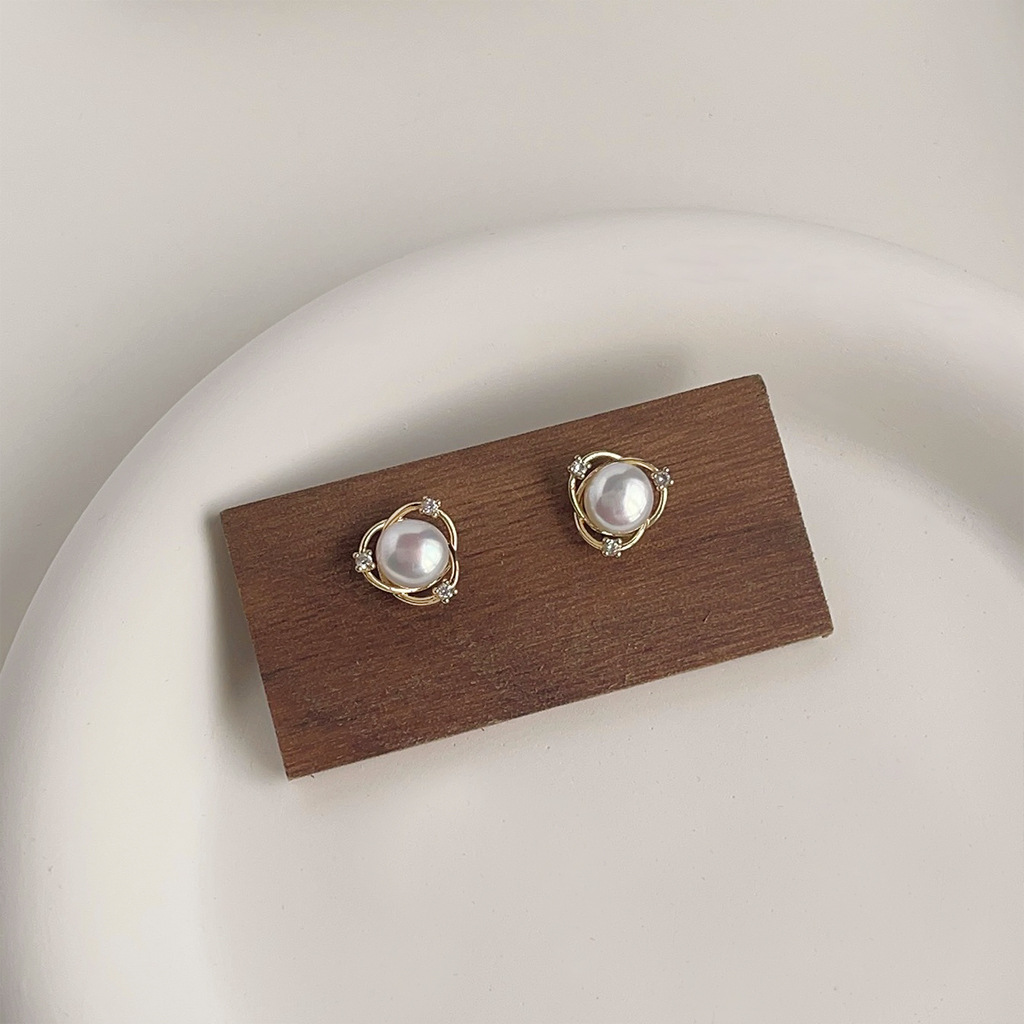 Серьги-гвоздики DIY с маленьки – обзор и цена Pearl Stud Earrings